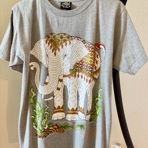 Authentic Embossed Elephant Printing My Dream Thailand T-Shirt